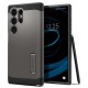 Husa Spigen Tough Armor pentru Samsung Galaxy S24 Ultra, culoare gunmetal (Telefoane Samsung, ACS07301) by www.silkase.ro