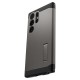Husa Spigen Tough Armor pentru Samsung Galaxy S24 Ultra, culoare gunmetal (Telefoane Samsung, ACS07301) by www.silkase.ro