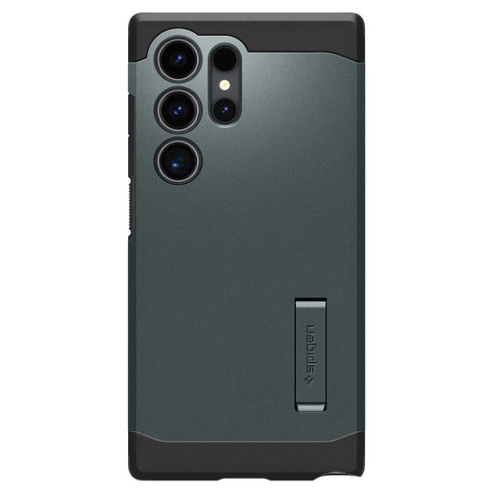 Husa Spigen Tough Armor compatibila cu Samsung Galaxy S24 Ultra Green (Spigen, S24 Ultra) by www.silkase.ro Husa Spigen Tough Armor compatibila cu Samsung Galaxy S24 Ultra Green (S24 Ultra, ACS07302) by www.silkase.ro
