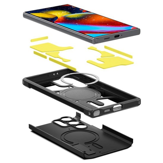 Husa Spigen Tough Armor MagSafe compatibila cu Samsung Galaxy S24 Ultra Black (Spigen, S24 Ultra) by www.silkase.ro Husa Spigen Tough Armor MagSafe compatibila cu Samsung Galaxy S24 Ultra Black (S24 Ultra, ACS07303) by www.silkase.ro