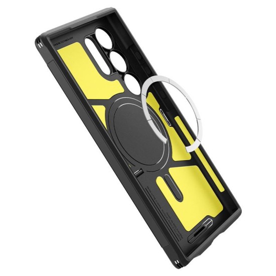 Husa Spigen Tough Armor MagSafe compatibila cu Samsung Galaxy S24 Ultra Black (Spigen, S24 Ultra) by www.silkase.ro Husa Spigen Tough Armor MagSafe compatibila cu Samsung Galaxy S24 Ultra Black (S24 Ultra, ACS07303) by www.silkase.ro