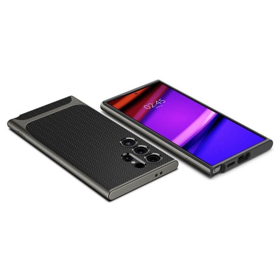 Husa Spigen Neo Hybrid compatibila cu Samsung Galaxy S24 Ultra Gunmetal (S24 Ultra, ACS07305) by www.silkase.ro