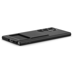 Husa telefon, Spigen, TPU, pentru Galaxy S24 Ultra, slot card, protectie Mil-Grade, negru, 15.82x7.56cm Husa telefon, Spigen, TPU, pentru Galaxy S24 Ultra, slot card, protectie Mil-Grade, negru, 15.82x7.56cm