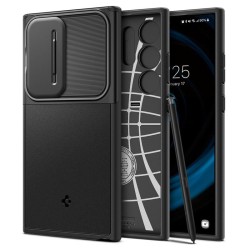 Husa Spigen Optik Armor pentru Samsung Galaxy S24 Ultra, culoare negru mat