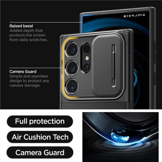 Husa Spigen Optik Armor pentru Samsung Galaxy S24 Ultra, culoare negru mat (UAG, Telefoane Samsung) by www.silkase.ro Husa Spigen Optik Armor pentru Samsung Galaxy S24 Ultra, culoare negru mat (Telefoane Samsung, ACS07313) by www.silkase.ro