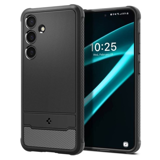 Husa Spigen Rugged Armor compatibila cu Samsung Galaxy S24 Plus Matte Black (Spigen, S24 Plus) by www.silkase.ro Husa Spigen Rugged Armor compatibila cu Samsung Galaxy S24 Plus Matte Black (S24 Plus, ACS07326) by www.silkase.ro