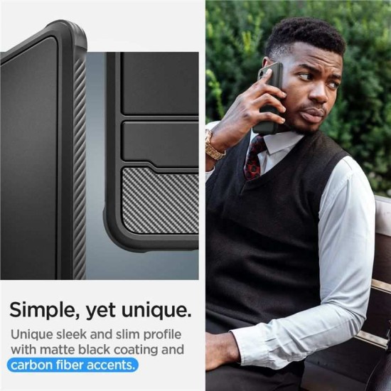 Husa Spigen Rugged Armor compatibila cu Samsung Galaxy S24 Plus Matte Black (Spigen, S24 Plus) by www.silkase.ro Husa Spigen Rugged Armor compatibila cu Samsung Galaxy S24 Plus Matte Black (S24 Plus, ACS07326) by www.silkase.ro