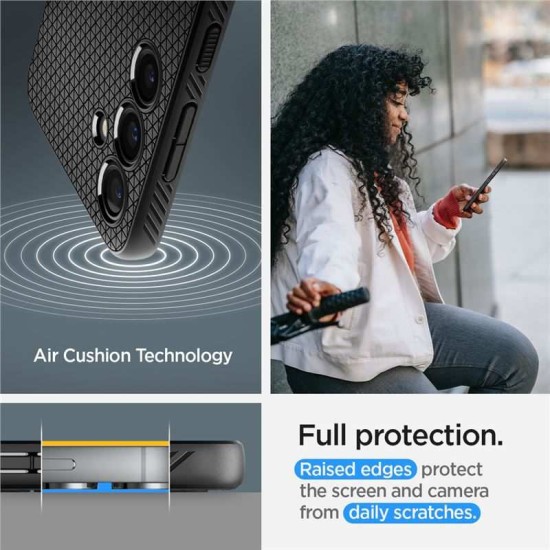 Husa Spigen Liquid Air compatibila cu Samsung Galaxy S24 Plus Black (Spigen, S24 Plus) by www.silkase.ro Husa Spigen Liquid Air compatibila cu Samsung Galaxy S24 Plus Black (S24 Plus, ACS07327) by www.silkase.ro