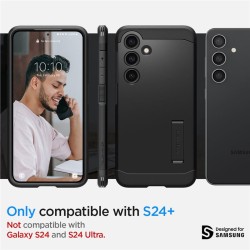 Husa Spigen Tough Armor compatibila cu Samsung Galaxy S24 Plus Black Husa Spigen Tough Armor compatibila cu Samsung Galaxy S24 Plus Black