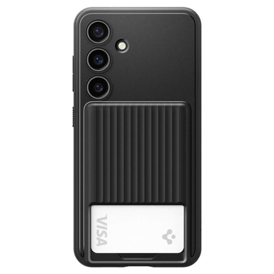 Husa telefon, Spigen, TPU, Liquid Slot, pentru Galaxy S24 Plus, Slot Card, Negru, 15.5x7.39cm (S24 Plus, ACS07336) by www.silkase.ro