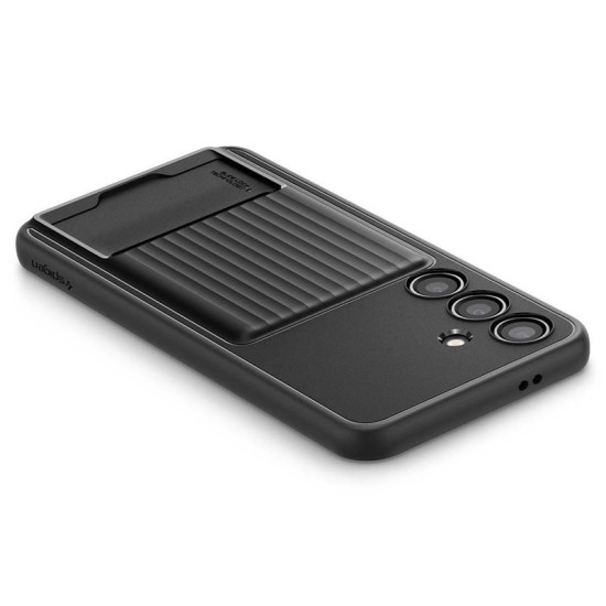 Husa telefon, Spigen, TPU, Liquid Slot, pentru Galaxy S24 Plus, Slot Card, Negru, 15.5x7.39cm (S24 Plus, ACS07336) by www.silkase.ro