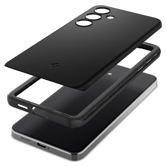Husa slim Spigen Thin Fit compatibila cu Samsung Galaxy S24 Black (Spigen, S24) by www.silkase.ro Husa slim Spigen Thin Fit compatibila cu Samsung Galaxy S24 Black (S24, ACS07341) by www.silkase.ro