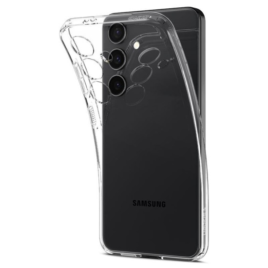 Husa Spigen Cristal Lichid1 pentru Samsung Galaxy S24 Transparent (S24, ACS07343) by www.silkase.ro