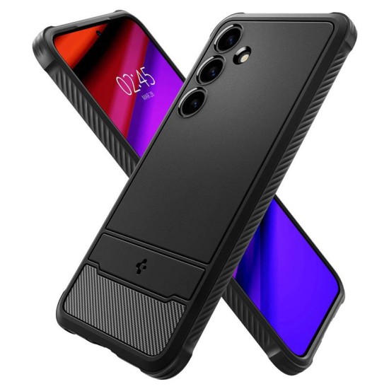 Husa Spigen Rugged Armor compatibila cu Samsung Galaxy S24 Matte Black (Spigen, S24) by www.silkase.ro Husa Spigen Rugged Armor compatibila cu Samsung Galaxy S24 Matte Black (S24, ACS07346) by www.silkase.ro