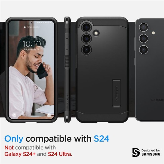 Husa de protectie ultra-rezistenta Spigen Tough Armor pentru Samsung Galaxy S24, neagra (Spigen, Ingredi) by www.silkase.ro Husa de protectie ultra-rezistenta Spigen Tough Armor pentru Samsung Galaxy S24, neagra (S24, ACS07355) by www.silkase.ro
