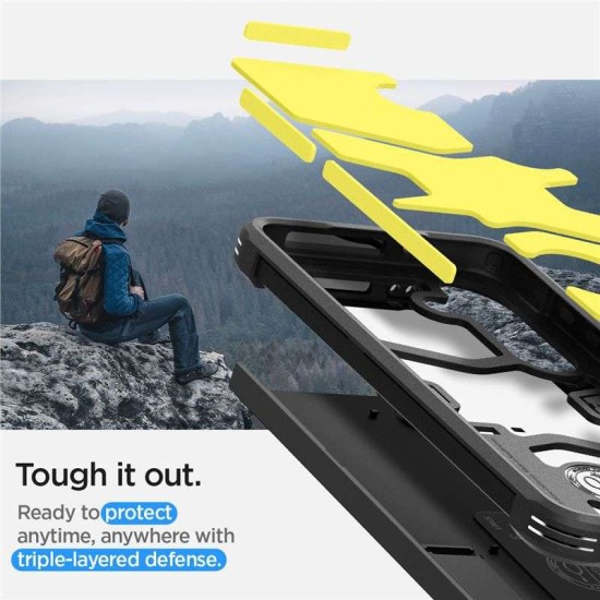 Husa de protectie ultra-rezistenta Spigen Tough Armor pentru Samsung Galaxy S24, neagra (Spigen, Ingredi) by www.silkase.ro Husa de protectie ultra-rezistenta Spigen Tough Armor pentru Samsung Galaxy S24, neagra (S24, ACS07355) by www.silkase.ro