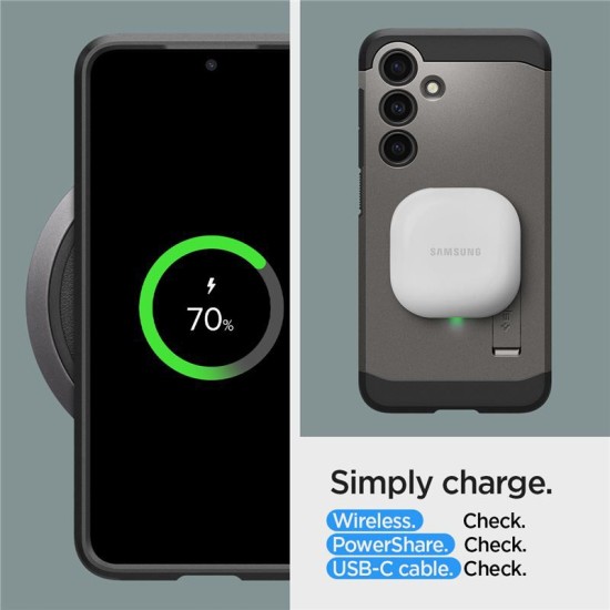 Husa Spigen Tough Armor compatibila cu Samsung Galaxy S24 Gunmetal (Spigen, S24) by www.silkase.ro Husa Spigen Tough Armor compatibila cu Samsung Galaxy S24 Gunmetal (S24, ACS07356) by www.silkase.ro