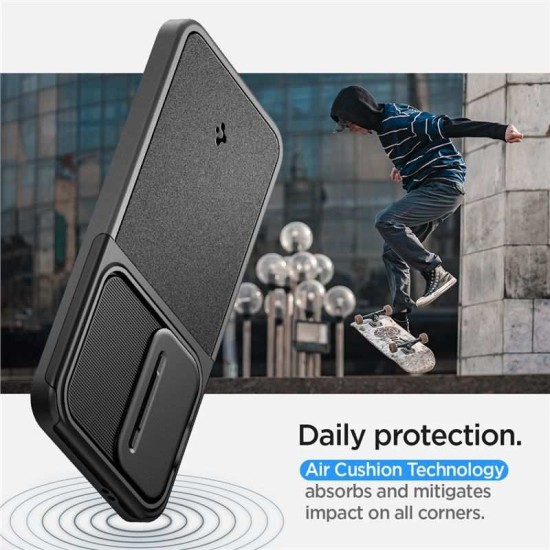 Husa Spigen Optik Armor compatibila cu Samsung Galaxy S24 Black (Spigen, S24) by www.silkase.ro Husa Spigen Optik Armor compatibila cu Samsung Galaxy S24 Black (S24, ACS07363) by www.silkase.ro