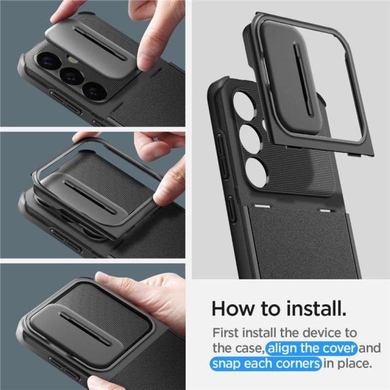 Husa Spigen Optik Armor compatibila cu Samsung Galaxy S24 Black (Spigen, S24) by www.silkase.ro Husa Spigen Optik Armor compatibila cu Samsung Galaxy S24 Black (S24, ACS07363) by www.silkase.ro