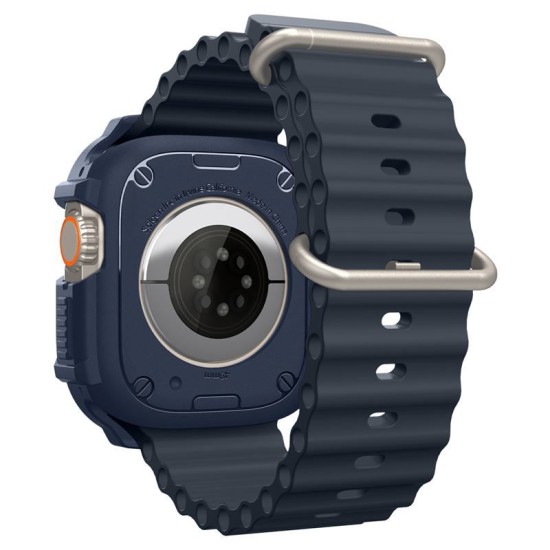 Husa Spigen Rugged Armor compatibila cu Apple Watch Ultra/Ultra 2 49mm Navy Blue (Spigen, Ingredi) by www.silkase.ro Husa Spigen Rugged Armor compatibila cu Apple Watch Ultra/Ultra 2 49mm Navy Blue (Ingredi, ACS07382) by www.silkase.ro