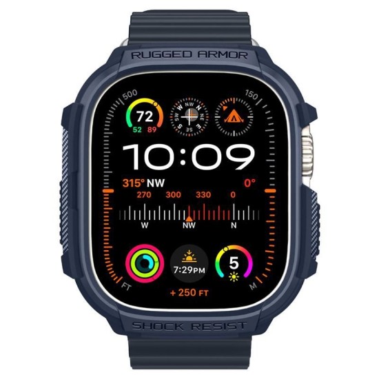 Husa Spigen Rugged Armor compatibila cu Apple Watch Ultra/Ultra 2 49mm Navy Blue (Spigen, Ingredi) by www.silkase.ro Husa Spigen Rugged Armor compatibila cu Apple Watch Ultra/Ultra 2 49mm Navy Blue (Ingredi, ACS07382) by www.silkase.ro