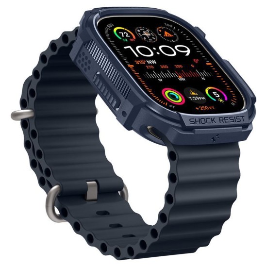 Husa Spigen Rugged Armor compatibila cu Apple Watch Ultra/Ultra 2 49mm Navy Blue (Spigen, Ingredi) by www.silkase.ro Husa Spigen Rugged Armor compatibila cu Apple Watch Ultra/Ultra 2 49mm Navy Blue (Ingredi, ACS07382) by www.silkase.ro