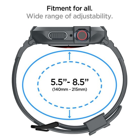 Husa Spigen Rugged Armor Pro compatibila cu Apple Watch 4/5/6/7/8/9/SE 44/45mm Dark Grey (Spigen, Ingredi) by www.silkase.ro Husa Spigen Rugged Armor Pro compatibila cu Apple Watch 4/5/6/7/8/9/SE 44/45mm Dark Grey (Ingredi, ACS07387) by www.silkase.ro