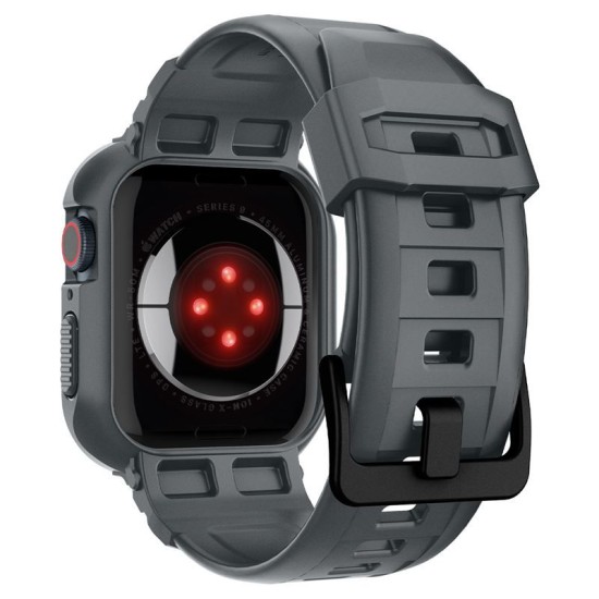 Husa Spigen Rugged Armor Pro compatibila cu Apple Watch 4/5/6/7/8/9/SE 44/45mm Dark Grey (Spigen, Ingredi) by www.silkase.ro Husa Spigen Rugged Armor Pro compatibila cu Apple Watch 4/5/6/7/8/9/SE 44/45mm Dark Grey (Ingredi, ACS07387) by www.silkase.ro