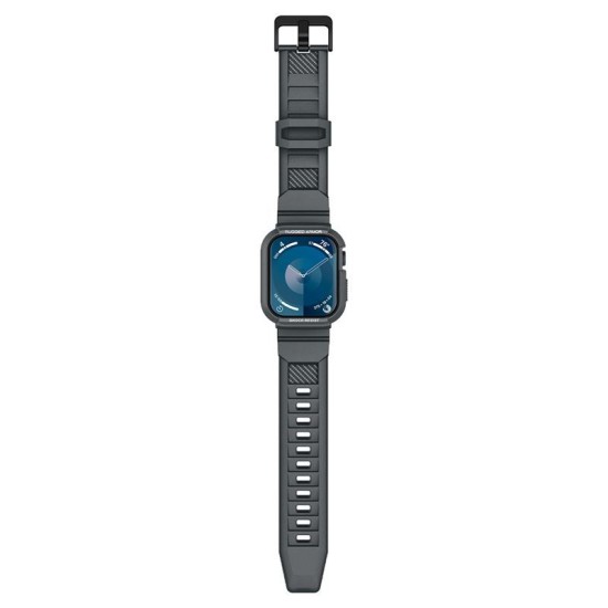 Husa Spigen Rugged Armor Pro compatibila cu Apple Watch 4/5/6/7/8/9/SE 44/45mm Dark Grey (Spigen, Ingredi) by www.silkase.ro Husa Spigen Rugged Armor Pro compatibila cu Apple Watch 4/5/6/7/8/9/SE 44/45mm Dark Grey (Ingredi, ACS07387) by www.silkase.ro