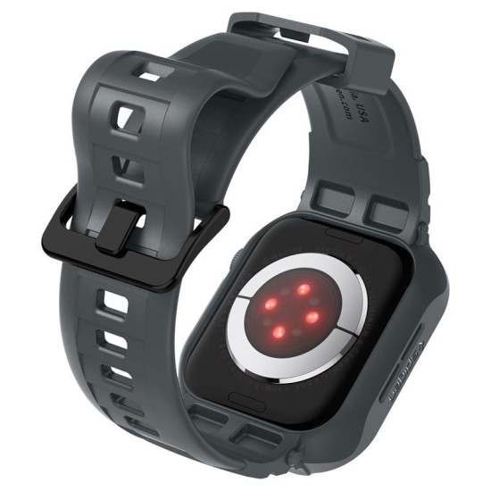 Husa Spigen Rugged Armor Pro compatibila cu Apple Watch 4/5/6/7/8/9/SE 44/45mm Dark Grey (Spigen, Ingredi) by www.silkase.ro Husa Spigen Rugged Armor Pro compatibila cu Apple Watch 4/5/6/7/8/9/SE 44/45mm Dark Grey (Ingredi, ACS07387) by www.silkase.ro
