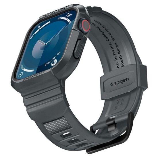 Husa Spigen Rugged Armor Pro compatibila cu Apple Watch 4/5/6/7/8/9/SE 44/45mm Dark Grey (Spigen, Ingredi) by www.silkase.ro Husa Spigen Rugged Armor Pro compatibila cu Apple Watch 4/5/6/7/8/9/SE 44/45mm Dark Grey (Ingredi, ACS07387) by www.silkase.ro