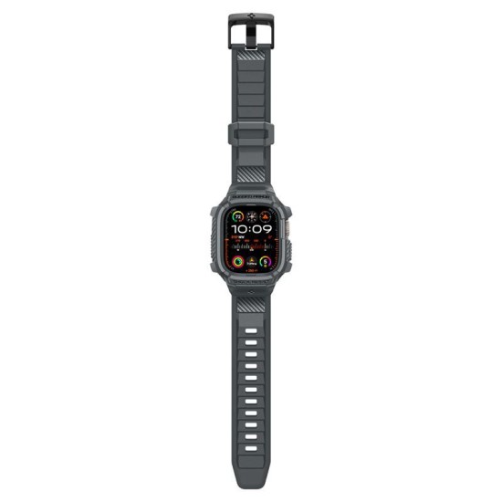 Husa pentru Apple Watch Ultra / Ultra 2 + Curea, Spigen Rugged Armor Pro, Dark Grey (Spigen, Ingredi) by www.silkase.ro Husa pentru Apple Watch Ultra / Ultra 2 + Curea, Spigen Rugged Armor Pro, Dark Grey (Ingredi, ACS07390) by www.silkase.ro