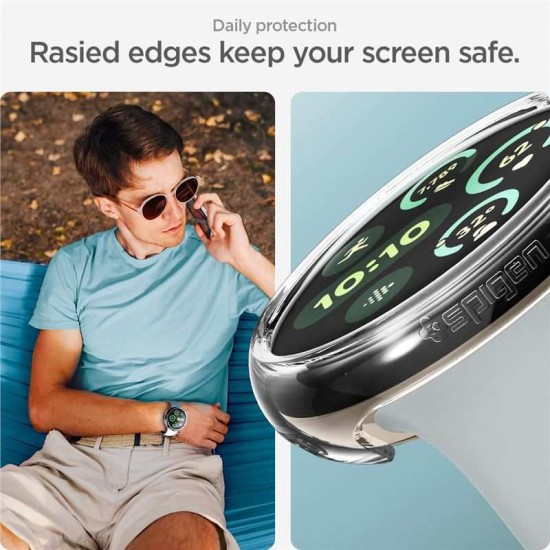 SPIGEN Husă Ultra Subțire Thin Fit Google Pixel Watch 3/2/1 (41mm - 1.2 inch), Transparentă (Google, ACS07391) by www.silkase.ro
