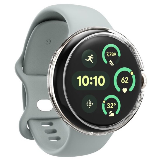 SPIGEN Husă Ultra Subțire Thin Fit Google Pixel Watch 3/2/1 (41mm - 1.2 inch), Transparentă (Google, ACS07391) by www.silkase.ro