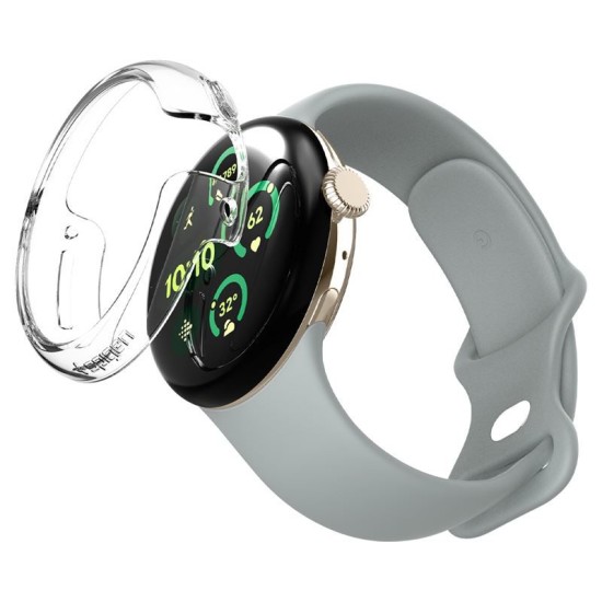 SPIGEN Husă Ultra Subțire Thin Fit Google Pixel Watch 3/2/1 (41mm - 1.2 inch), Transparentă (Google, ACS07391) by www.silkase.ro