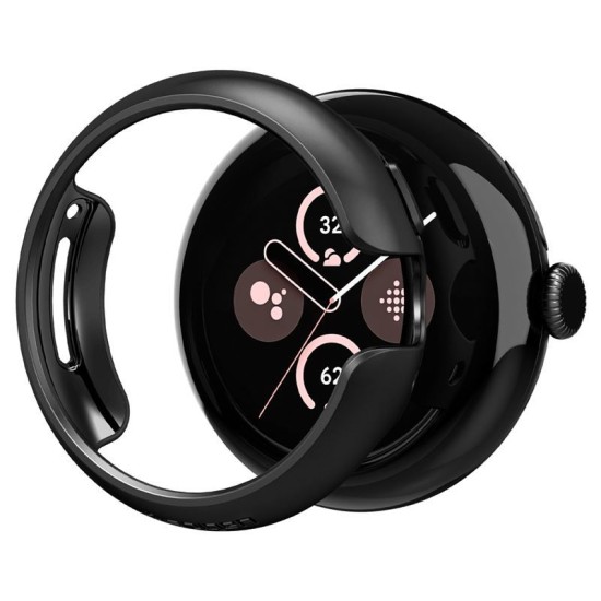 Husa Spigen Thin Fit pentru Google Pixel Watch 3/2/1, 41mm, negru (Spigen, Google) by www.silkase.ro SPIGEN Husă Ultra Subțire Thin Fit Google Pixel Watch 3/2/1 (41mm - 1.2 inch), Negru (Google, ACS07392) by www.silkase.ro