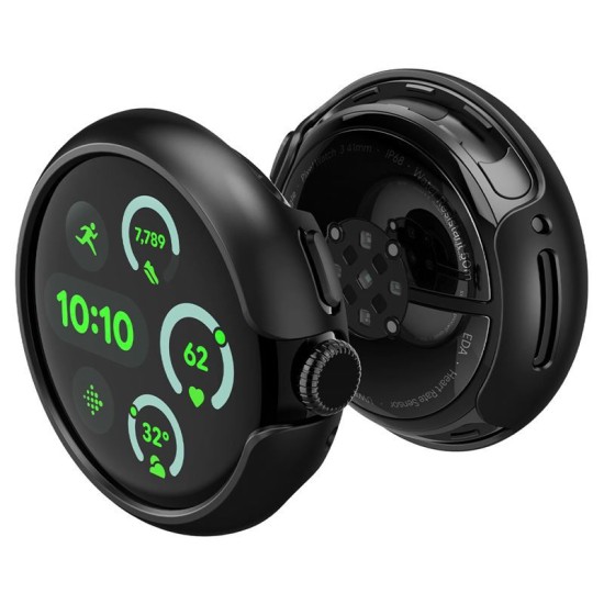 Husa Spigen Thin Fit pentru Google Pixel Watch 3/2/1, 41mm, negru (Spigen, Google) by www.silkase.ro SPIGEN Husă Ultra Subțire Thin Fit Google Pixel Watch 3/2/1 (41mm - 1.2 inch), Negru (Google, ACS07392) by www.silkase.ro