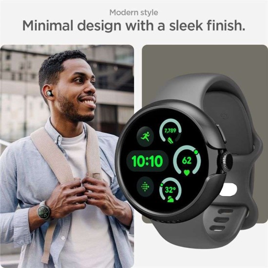 Husa Spigen Thin Fit pentru Google Pixel Watch 3/2/1, 41mm, negru (Spigen, Google) by www.silkase.ro SPIGEN Husă Ultra Subțire Thin Fit Google Pixel Watch 3/2/1 (41mm - 1.2 inch), Negru (Google, ACS07392) by www.silkase.ro