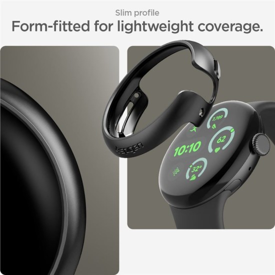 Husa Spigen Thin Fit pentru Google Pixel Watch 3/2/1, 41mm, negru (Spigen, Google) by www.silkase.ro SPIGEN Husă Ultra Subțire Thin Fit Google Pixel Watch 3/2/1 (41mm - 1.2 inch), Negru (Google, ACS07392) by www.silkase.ro