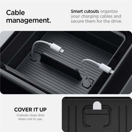 Organizator pentru cotiera Spigen pentru Tesla Model 3 2024, negru (Spigen, Ingredi) by www.silkase.ro Organizator pentru cotiera Spigen pentru Tesla Model 3 2024, negru (Accesorii auto, ACP07409) by www.silkase.ro