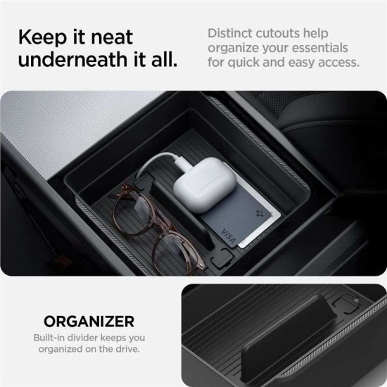 Organizator pentru cotiera Spigen pentru Tesla Model 3 2024, negru (Spigen, Ingredi) by www.silkase.ro Organizator pentru cotiera Spigen pentru Tesla Model 3 2024, negru (Accesorii auto, ACP07409) by www.silkase.ro