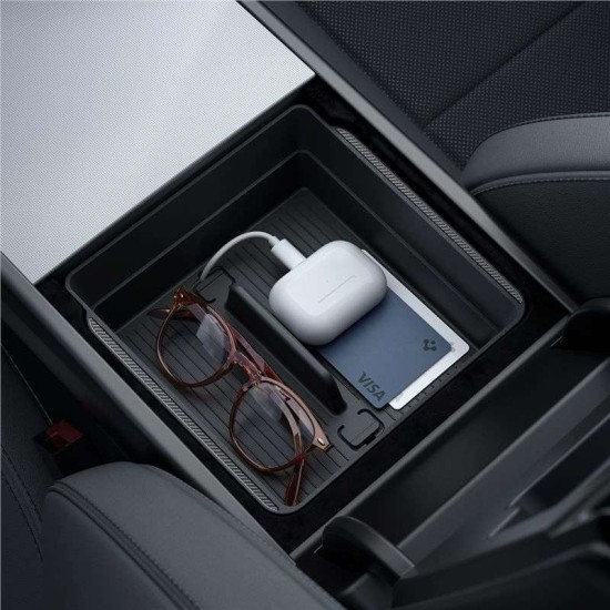 Organizator pentru cotiera Spigen pentru Tesla Model 3 2024, negru (Spigen, Ingredi) by www.silkase.ro Organizator pentru cotiera Spigen pentru Tesla Model 3 2024, negru (Accesorii auto, ACP07409) by www.silkase.ro