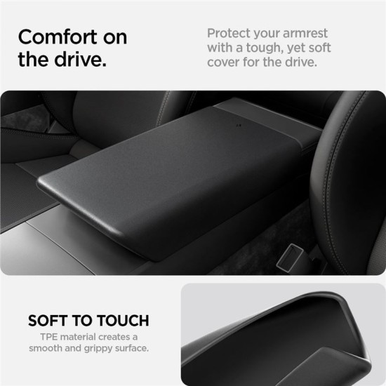 Husa de protectie pentru cotiera Spigen pentru Tesla Model 3 2024, neagra (Spigen, Ingredi) by www.silkase.ro Husa de protectie pentru cotiera Spigen pentru Tesla Model 3 2024, neagra (Accesorii auto, ACP07410) by www.silkase.ro