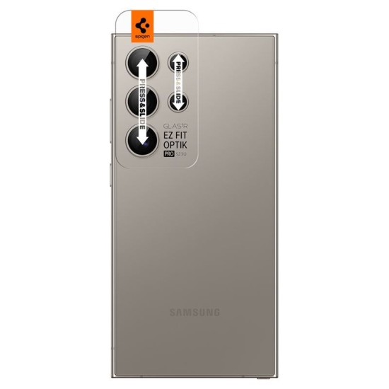 Set 2x5 protectii sticla camera foto Spigen Optik EZ FIT compatibil cu Samsung Galaxy S24 Ultra Gray (Spigen, Ingredi) by www.silkase.ro Set 2x5 protectii sticla camera foto Spigen Optik EZ FIT compatibil cu Samsung Galaxy S24 Ultra Gray (Ingredi, AGL07426) by www.silkase.ro