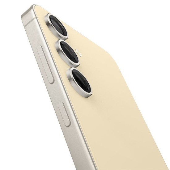 Set 2x3 protectii sticla camera foto Spigen Optik EZ FIT compatibil cu Samsung Galaxy S24 Plus Yellow (Ingredi, AGL07436) by www.silkase.ro