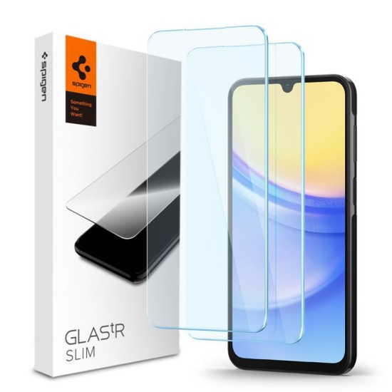Set 2 folii Spigen Glass tR Slim pentru Samsung Galaxy A25 5G/Galaxy A15/Galaxy A15 5G (Spigen, Telefoane Samsung) by www.silkase.ro Set 2 folii Spigen Glass tR Slim pentru Samsung Galaxy A25 5G/Galaxy A15/Galaxy A15 5G (Telefoane Samsung, AGL07447) by www.silkase.ro
