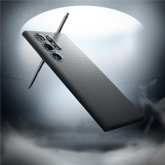 Husa Spigen Liquid Air compatibila cu Samsung Galaxy S24 Ultra Gray (Spigen, S24 Ultra) by www.silkase.ro Husa Spigen Liquid Air compatibila cu Samsung Galaxy S24 Ultra Gray (S24 Ultra, ACS07448) by www.silkase.ro