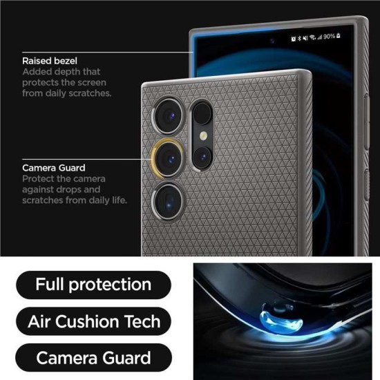 Husa Spigen Liquid Air compatibila cu Samsung Galaxy S24 Ultra Gray (Spigen, S24 Ultra) by www.silkase.ro Husa Spigen Liquid Air compatibila cu Samsung Galaxy S24 Ultra Gray (S24 Ultra, ACS07448) by www.silkase.ro