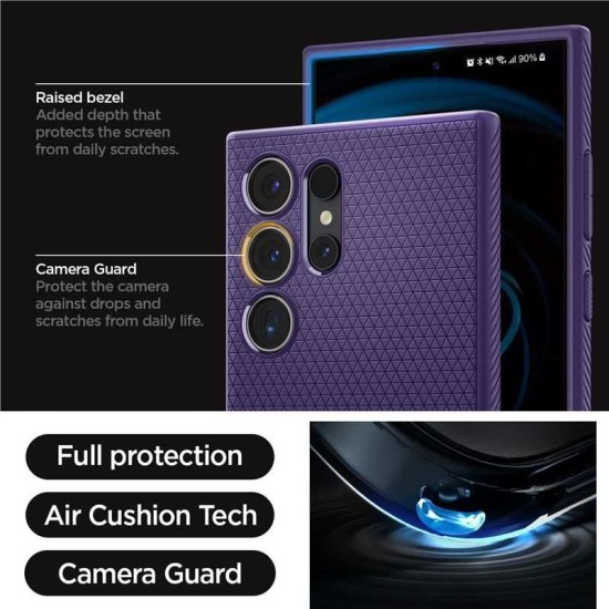 Husa Spigen Liquid Air compatibila cu Samsung Galaxy S24 Ultra Purple (Spigen, S24) by www.silkase.ro Husa Spigen Liquid Air compatibila cu Samsung Galaxy S24 Ultra Purple (S24, ACS07449) by www.silkase.ro