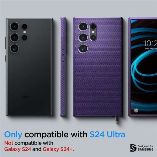 Husa Spigen Liquid Air compatibila cu Samsung Galaxy S24 Ultra Purple (Spigen, S24) by www.silkase.ro Husa Spigen Liquid Air compatibila cu Samsung Galaxy S24 Ultra Purple (S24, ACS07449) by www.silkase.ro